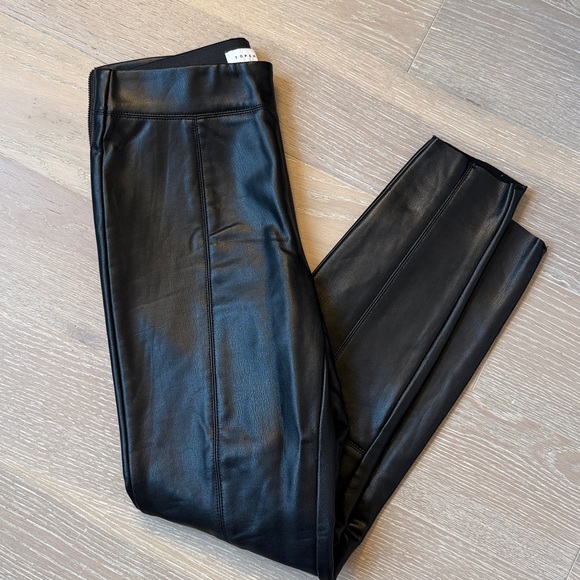 Topshop Faux Leather Skinny Pants (Petite)